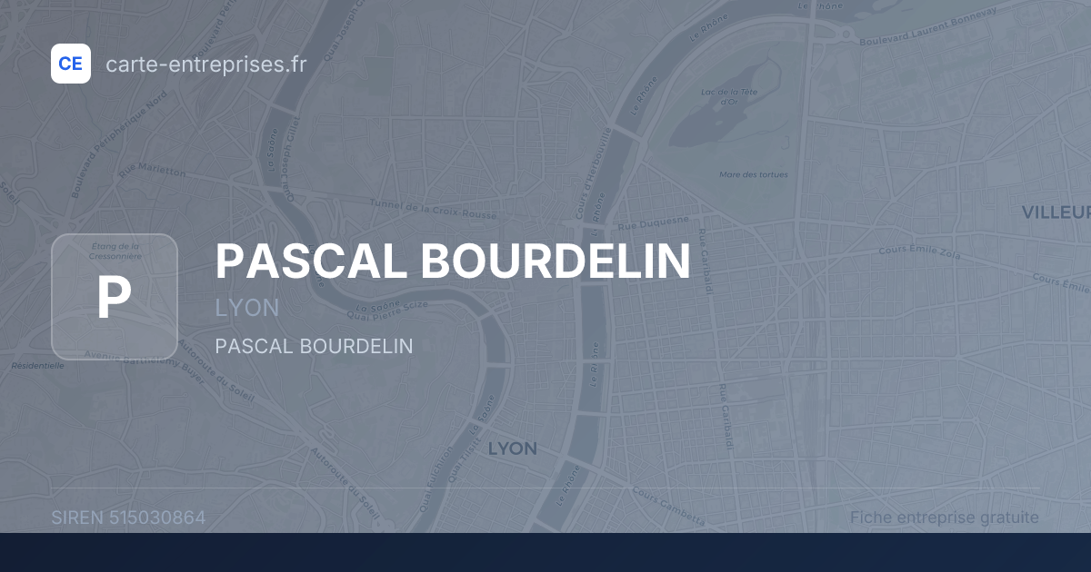 PASCAL BOURDELIN — 515030864 — fiche entreprise