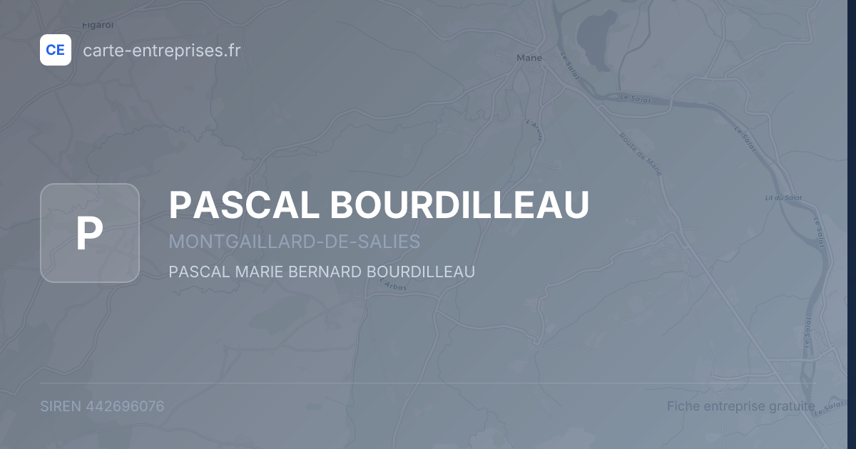 PASCAL BOURDILLEAU — 442696076 — fiche entreprise