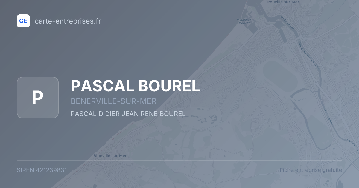 PASCAL BOUREL — 421239831 — fiche entreprise