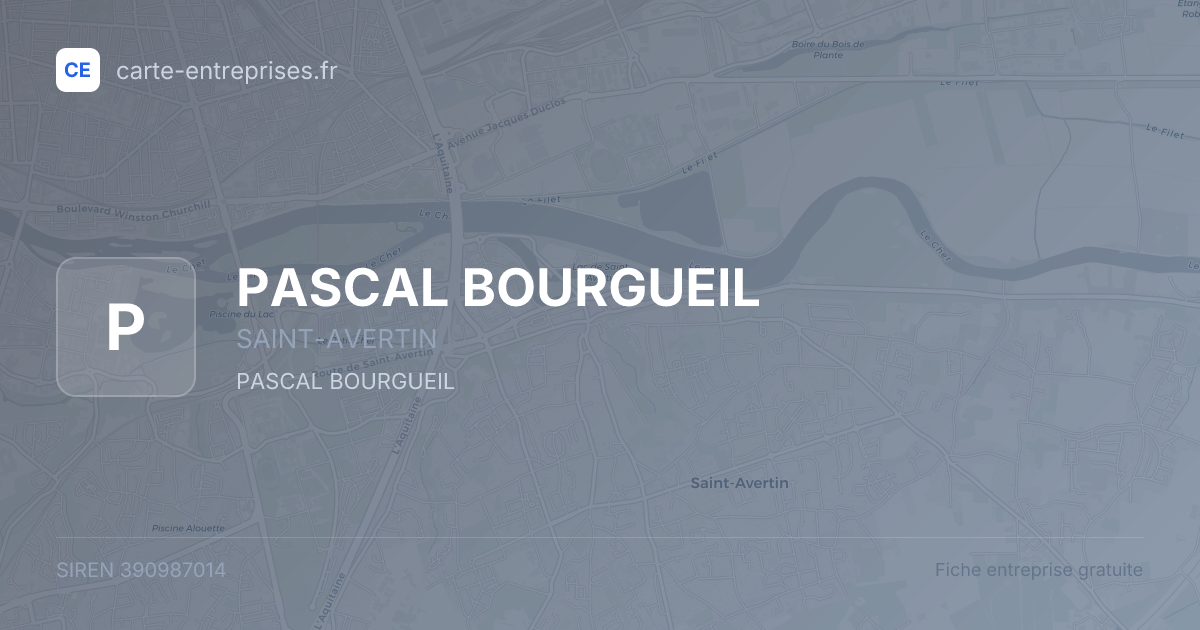 PASCAL BOURGUEIL — 390987014 — fiche entreprise