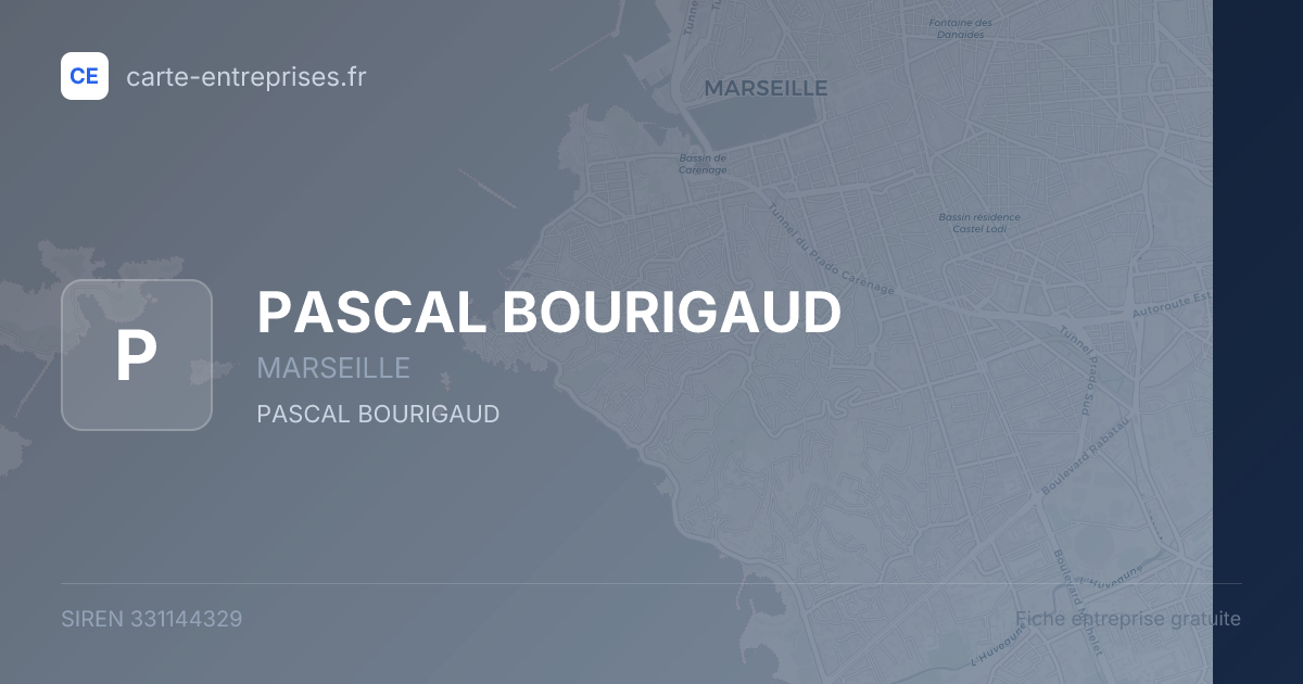 PASCAL BOURIGAUD — 331144329 — fiche entreprise