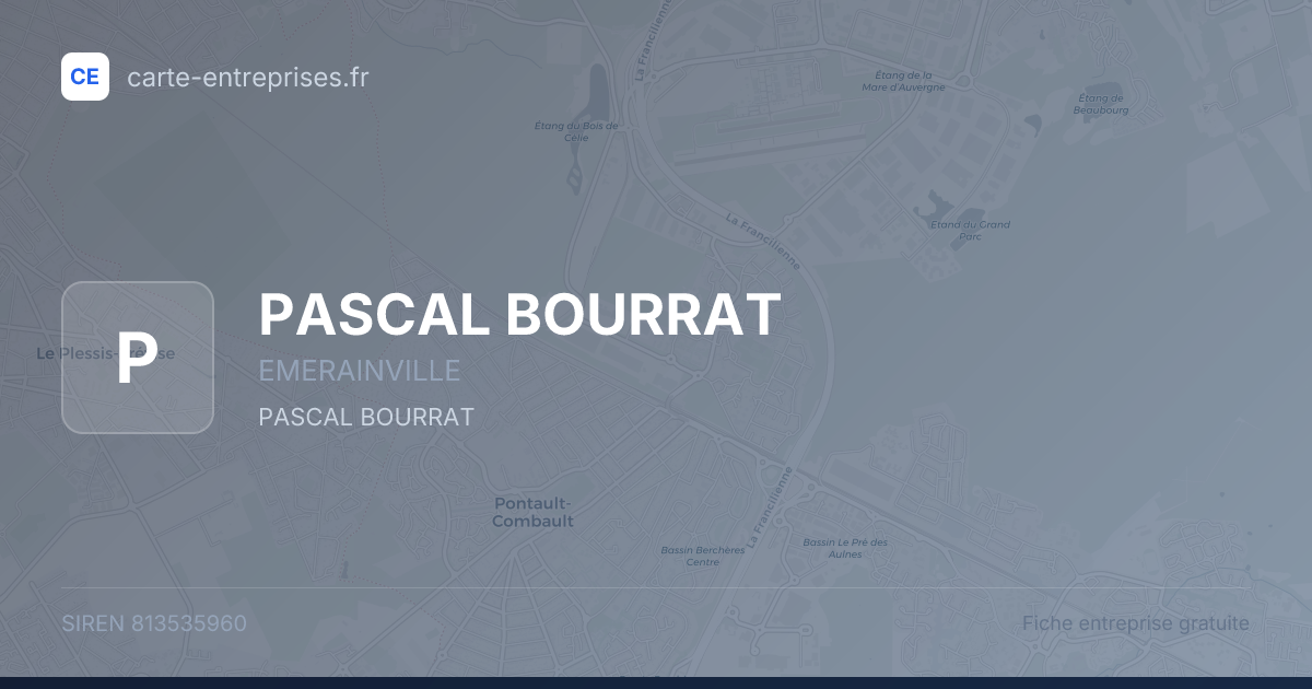 PASCAL BOURRAT — 813535960 — fiche entreprise