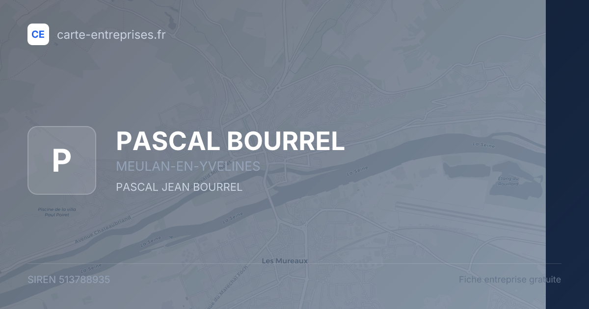 PASCAL BOURREL — 513788935 — fiche entreprise