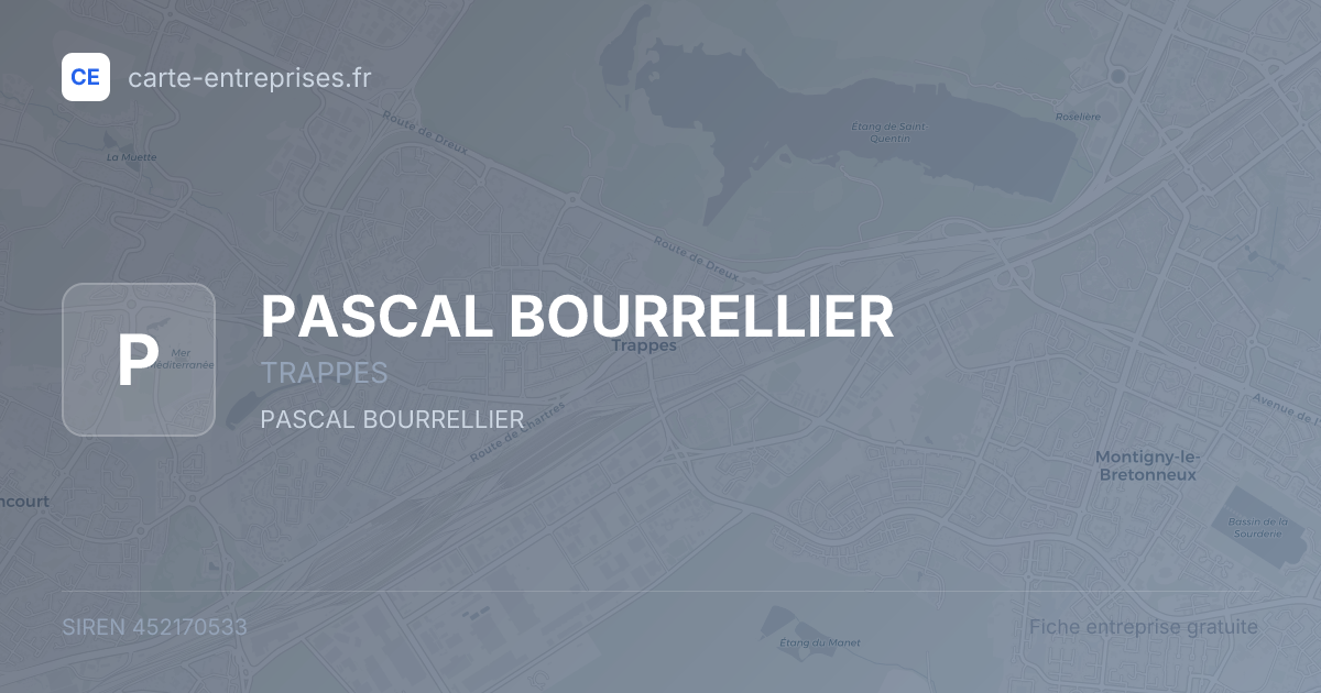 PASCAL BOURRELLIER — 452170533 — fiche entreprise