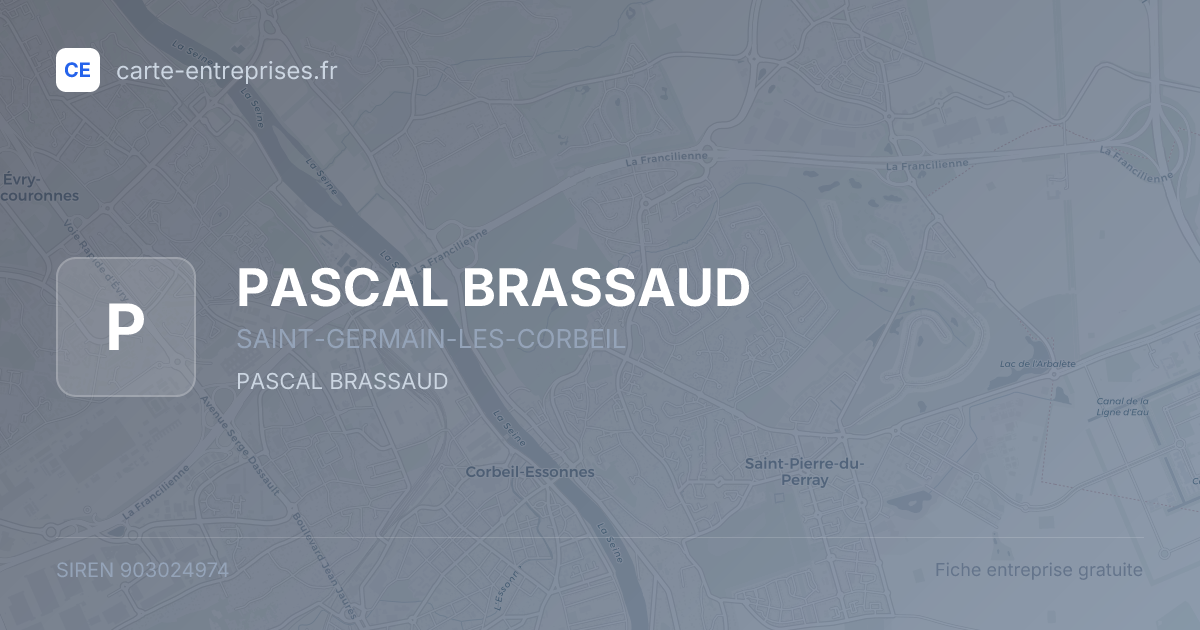 PASCAL BRASSAUD — 903024974 — fiche entreprise