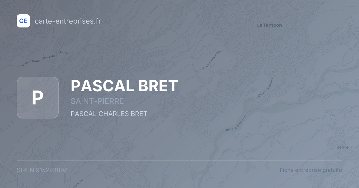 PASCAL BRET — 915293898 — fiche entreprise