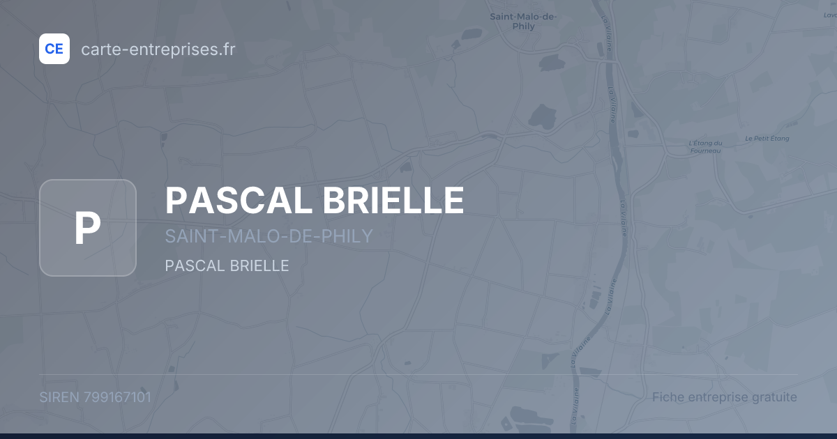 PASCAL BRIELLE — 799167101 — fiche entreprise
