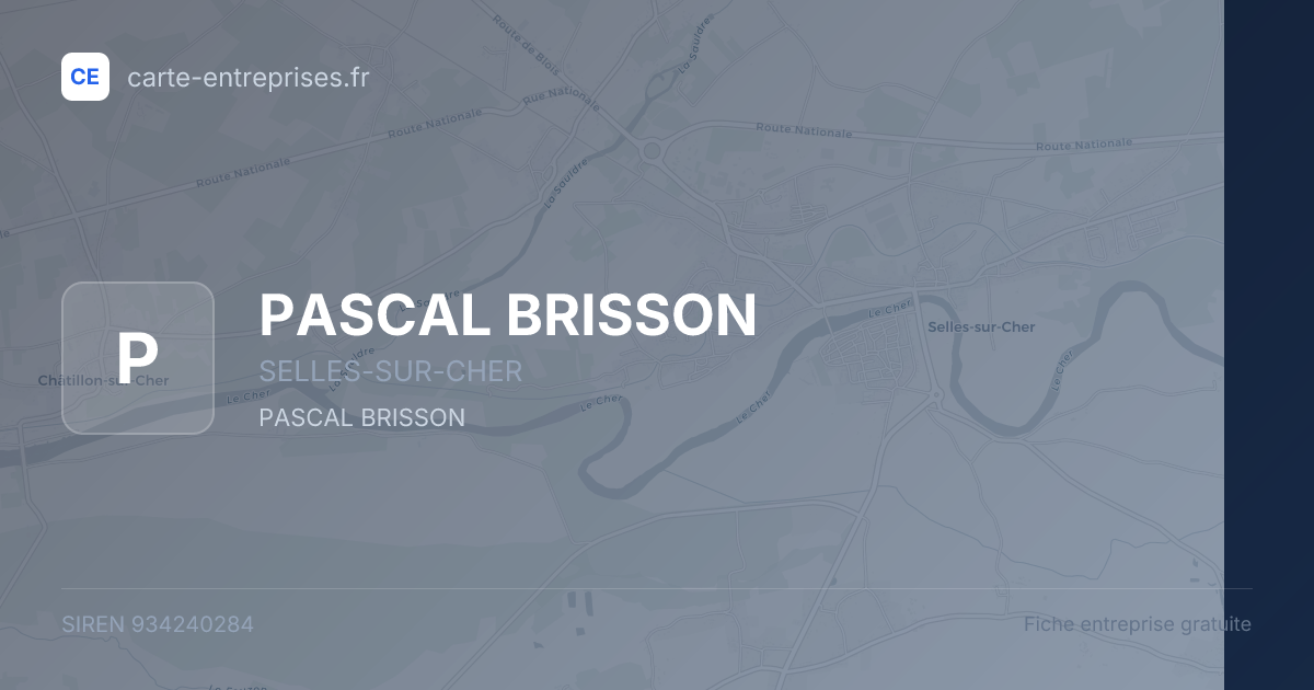 PASCAL BRISSON — 934240284 — fiche entreprise