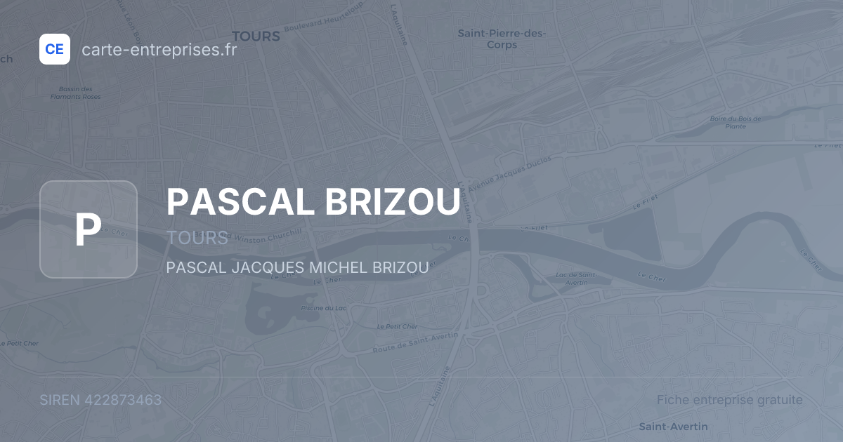 PASCAL BRIZOU — 422873463 — fiche entreprise