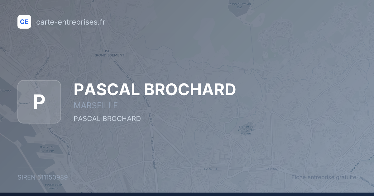 PASCAL BROCHARD — 511150989 — fiche entreprise