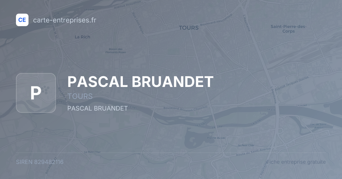 PASCAL BRUANDET — 829482116 — fiche entreprise