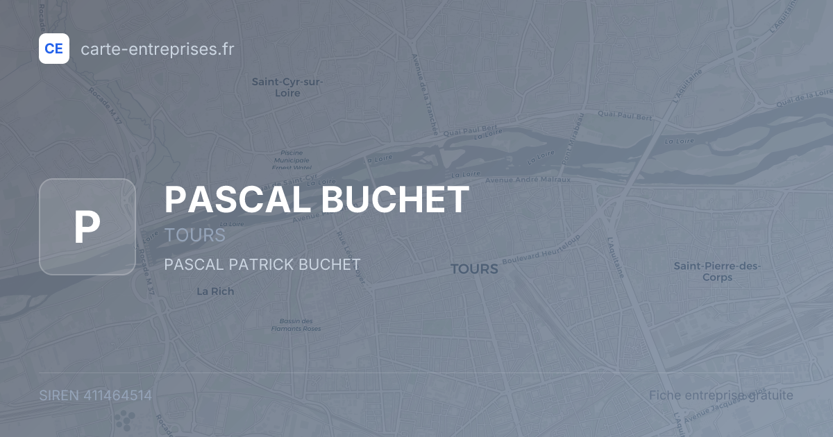 PASCAL BUCHET — 411464514 — fiche entreprise