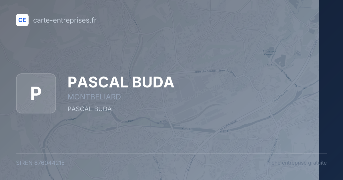 PASCAL BUDA — 876044215 — fiche entreprise