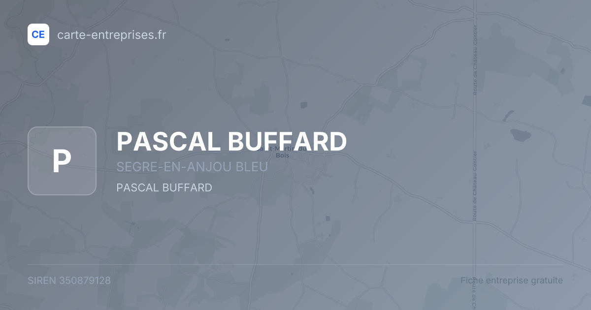 PASCAL BUFFARD — 350879128 — fiche entreprise