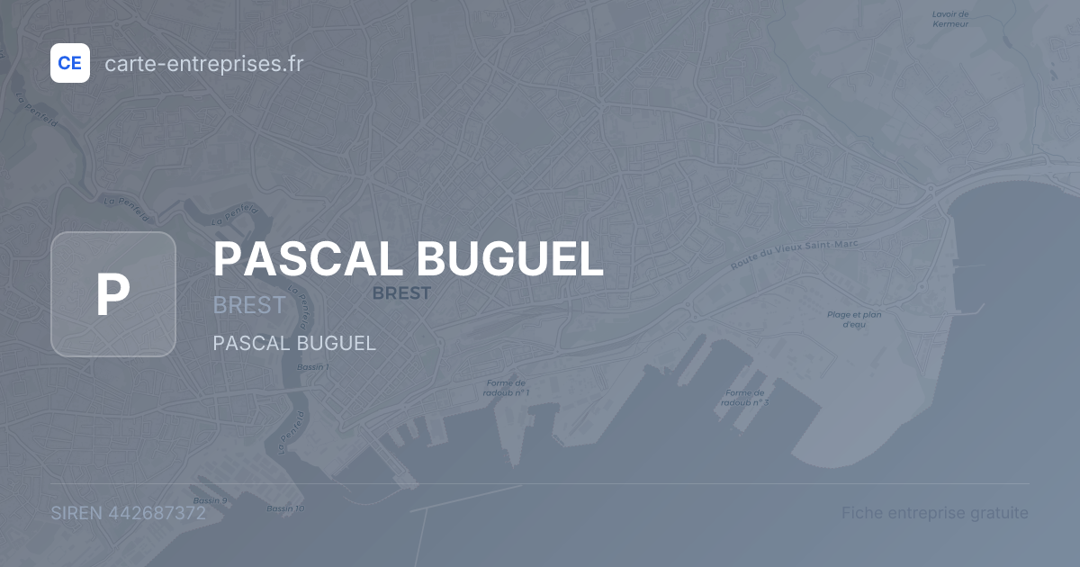 PASCAL BUGUEL — 442687372 — fiche entreprise