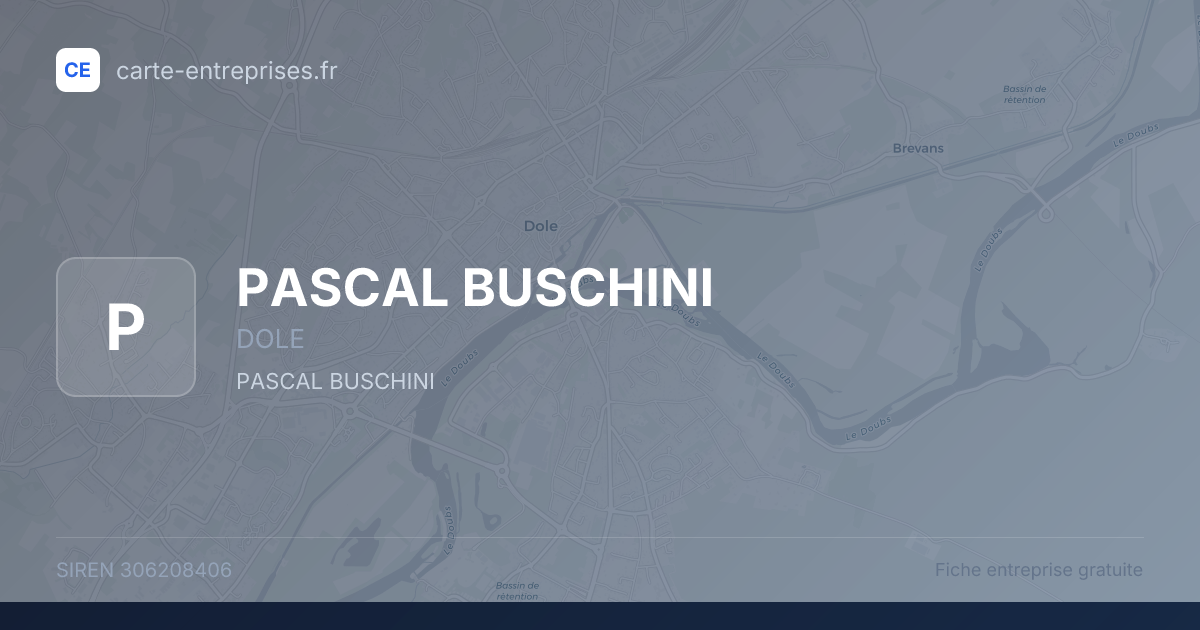 PASCAL BUSCHINI — 306208406 — fiche entreprise