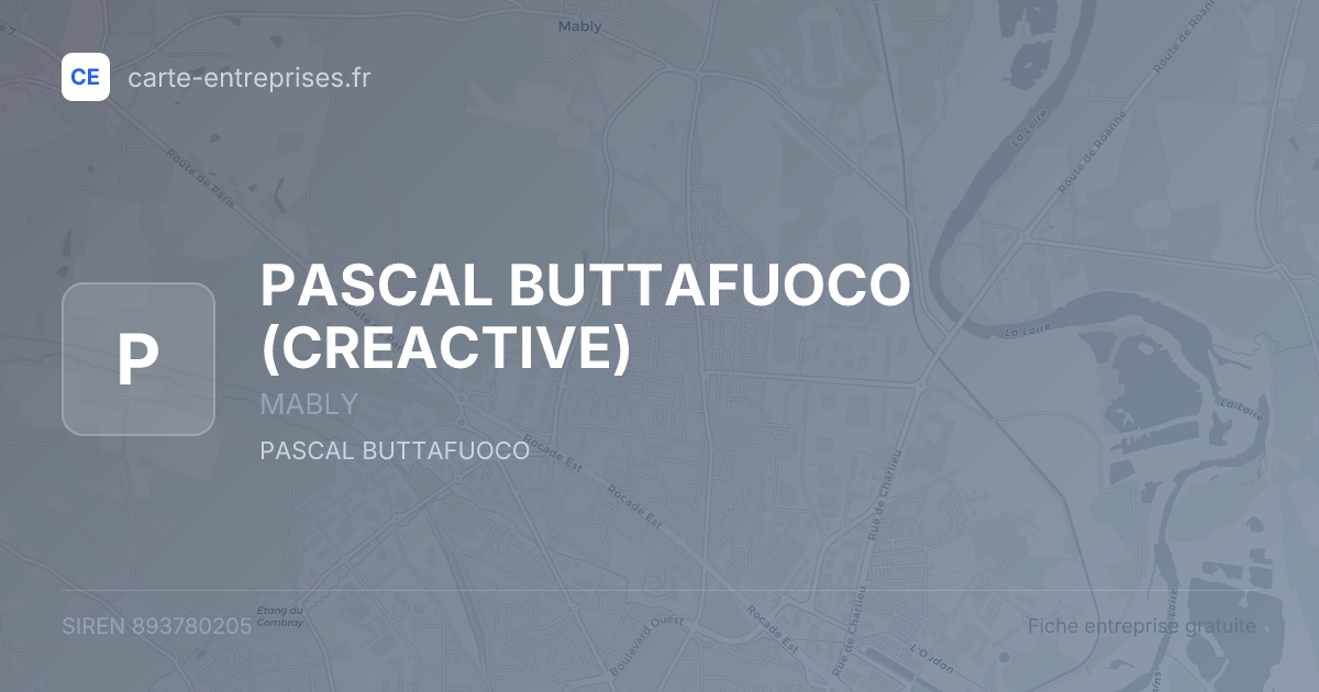 PASCAL BUTTAFUOCO (CREACTIVE) — 893780205 — fiche entreprise