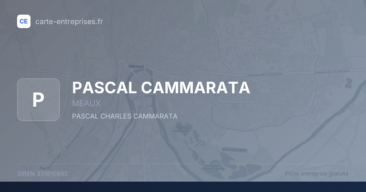 PASCAL CAMMARATA — 331810895 — fiche entreprise