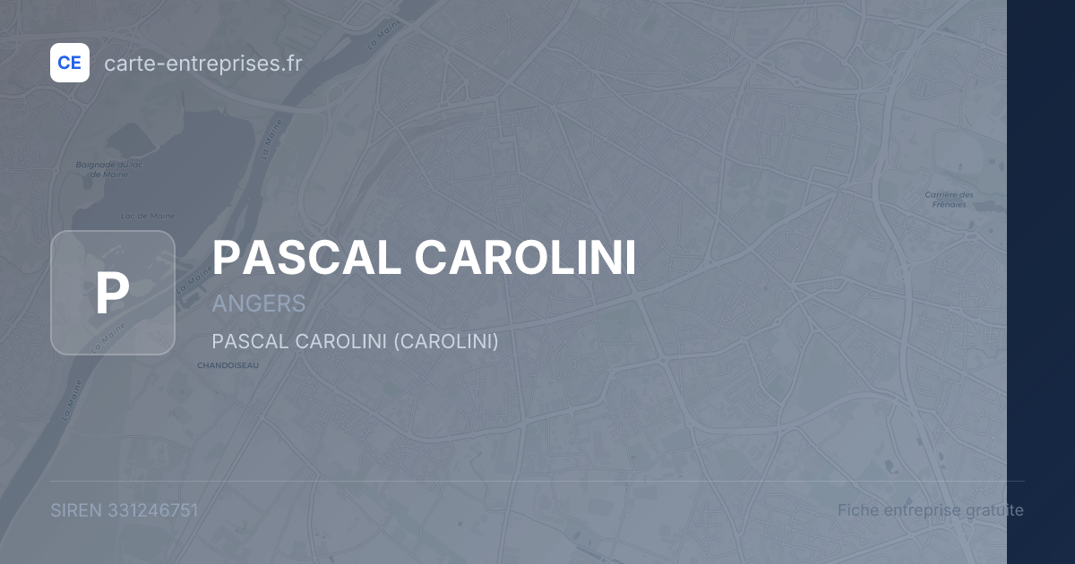 PASCAL CAROLINI — 331246751 — fiche entreprise