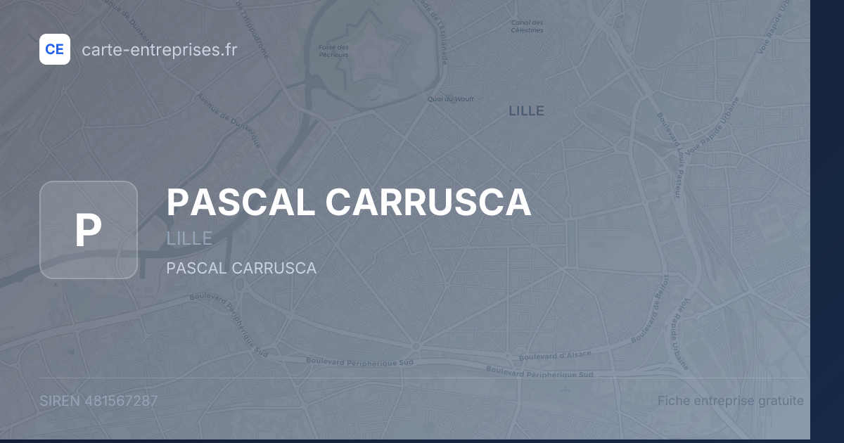PASCAL CARRUSCA — 481567287 — fiche entreprise