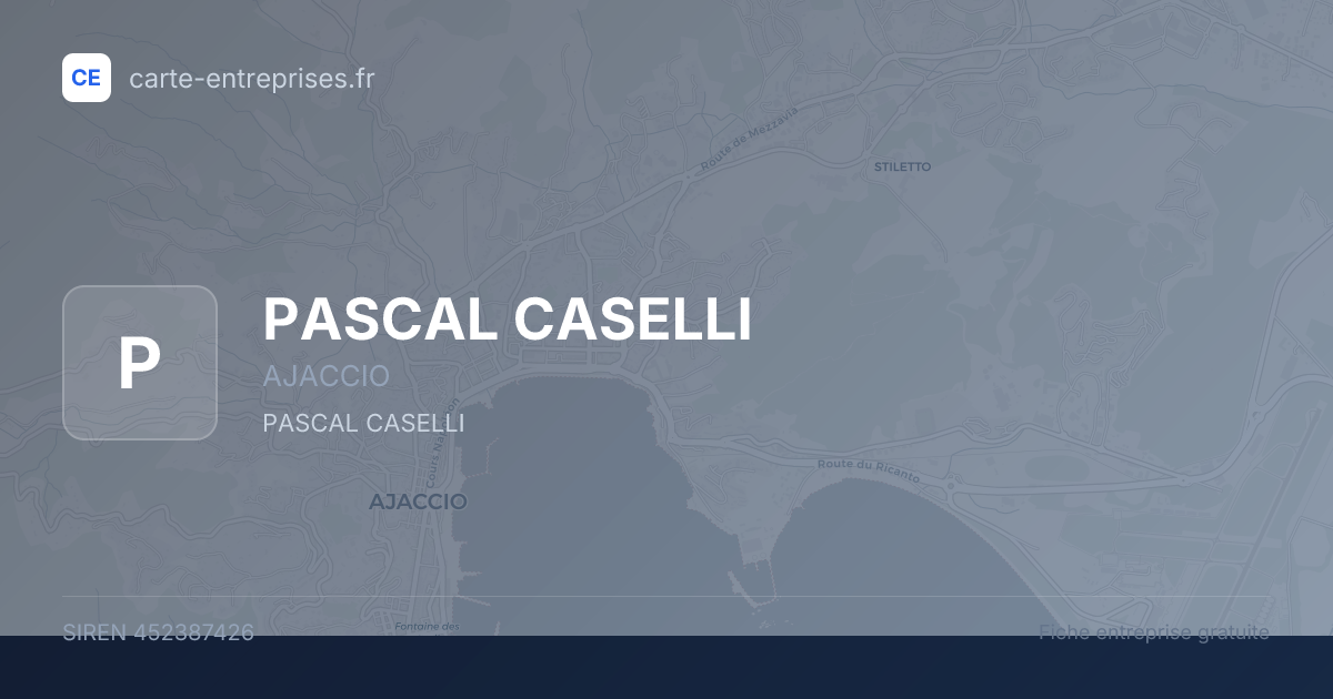 PASCAL CASELLI — 452387426 — fiche entreprise