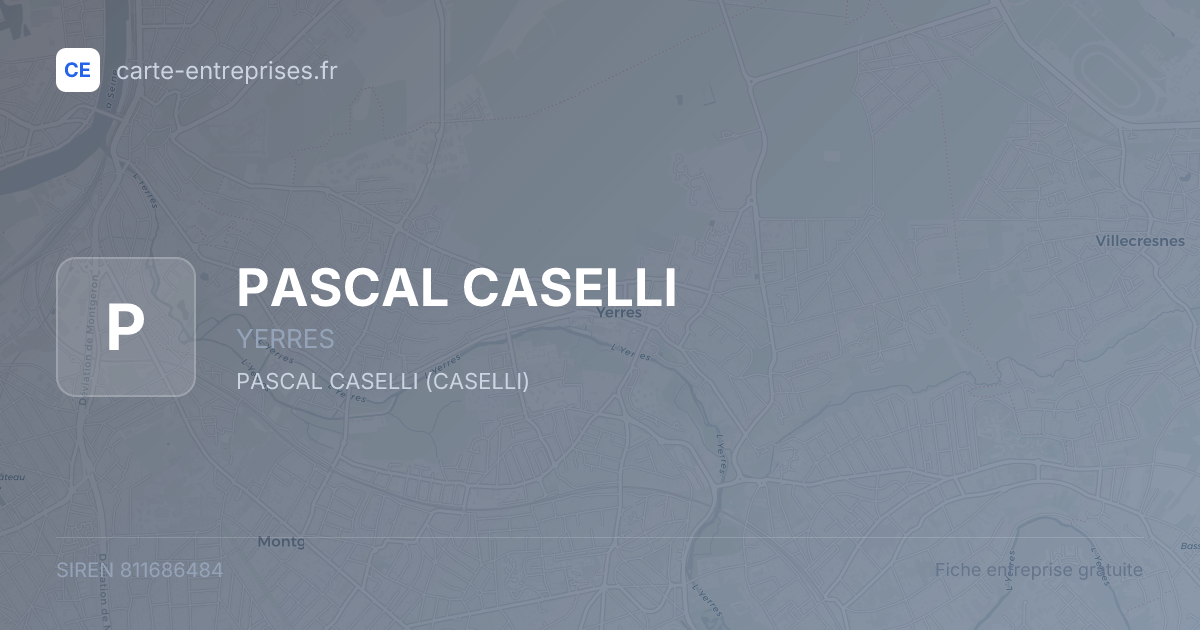 PASCAL CASELLI — 811686484 — fiche entreprise