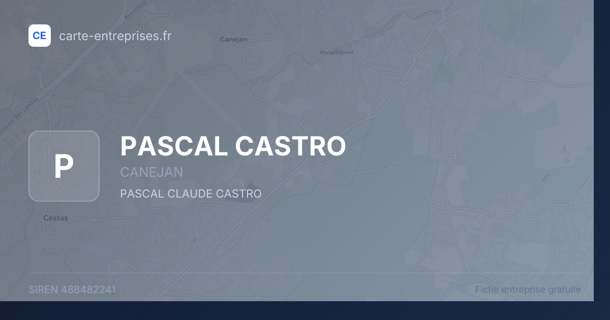 PASCAL CASTRO — 488482241 — fiche entreprise