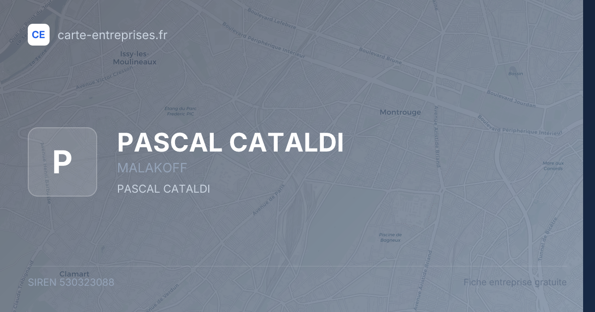 PASCAL CATALDI — 530323088 — fiche entreprise