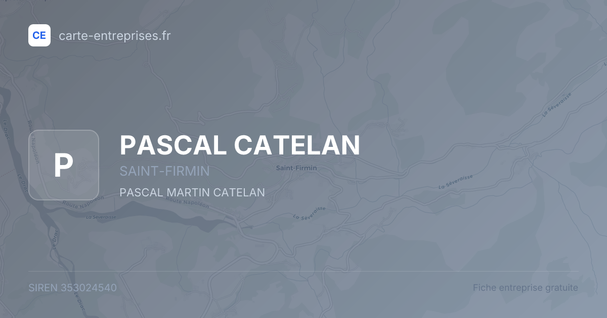 PASCAL CATELAN — 353024540 — fiche entreprise