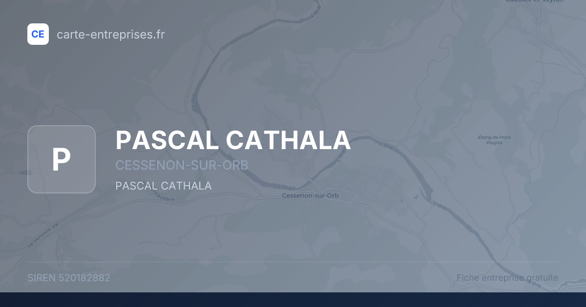 PASCAL CATHALA — 520182882 — fiche entreprise