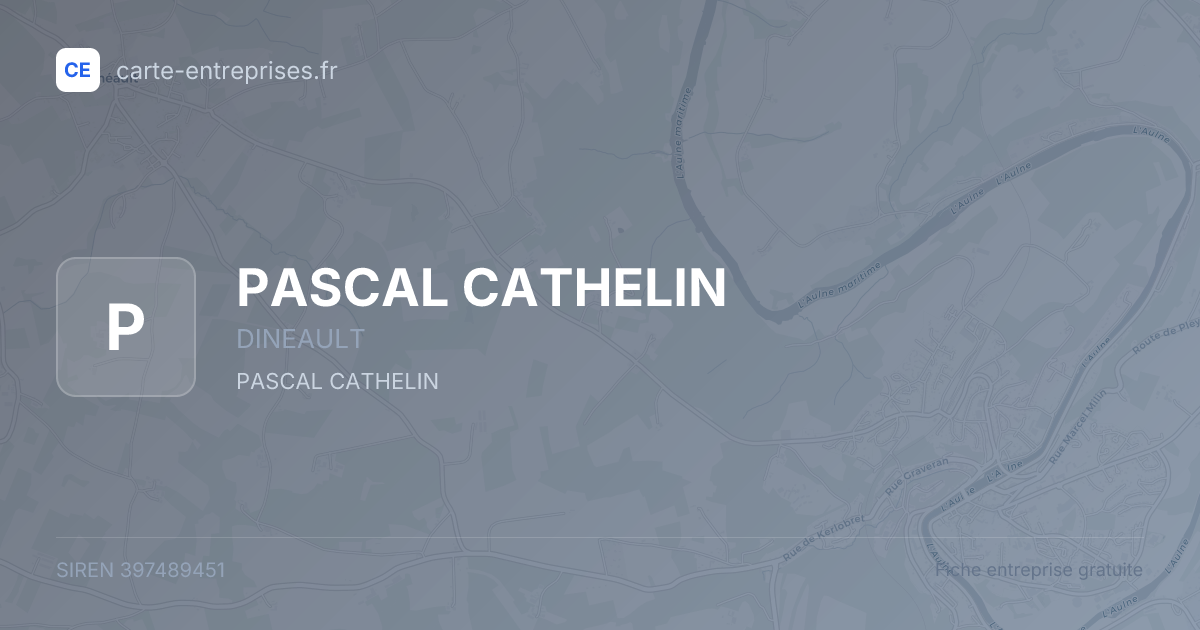 PASCAL CATHELIN — 397489451 — fiche entreprise