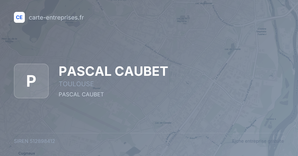 PASCAL CAUBET — 512898412 — fiche entreprise