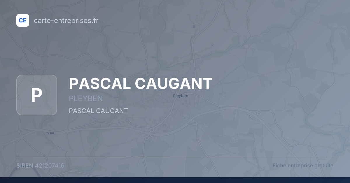 PASCAL CAUGANT — 421207416 — fiche entreprise