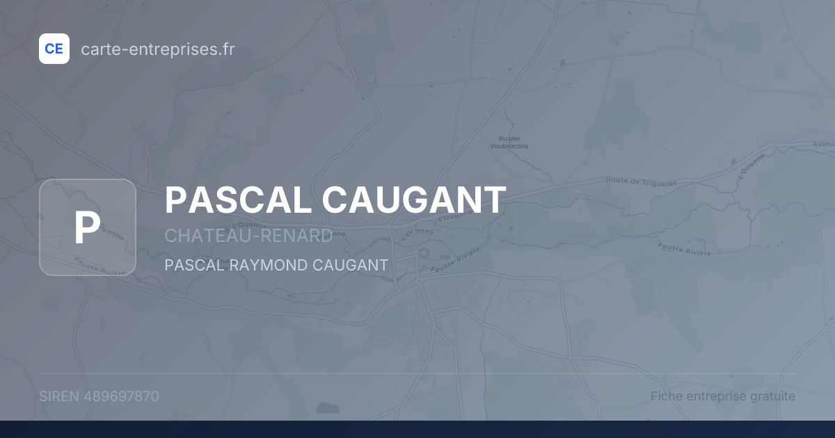 PASCAL CAUGANT — 489697870 — fiche entreprise