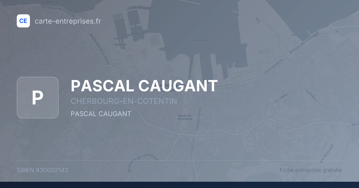 PASCAL CAUGANT — 830002143 — fiche entreprise