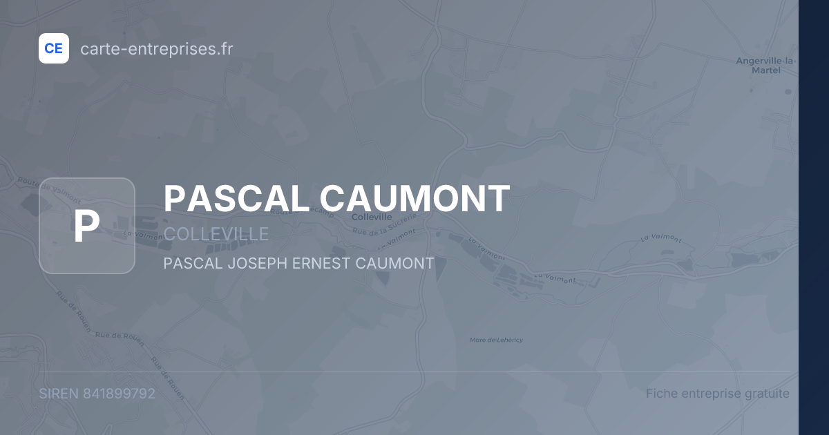 PASCAL CAUMONT — 841899792 — fiche entreprise
