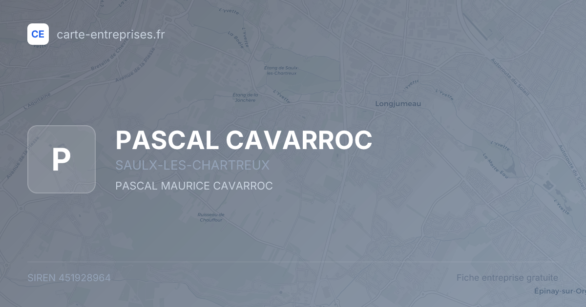 PASCAL CAVARROC — 451928964 — fiche entreprise