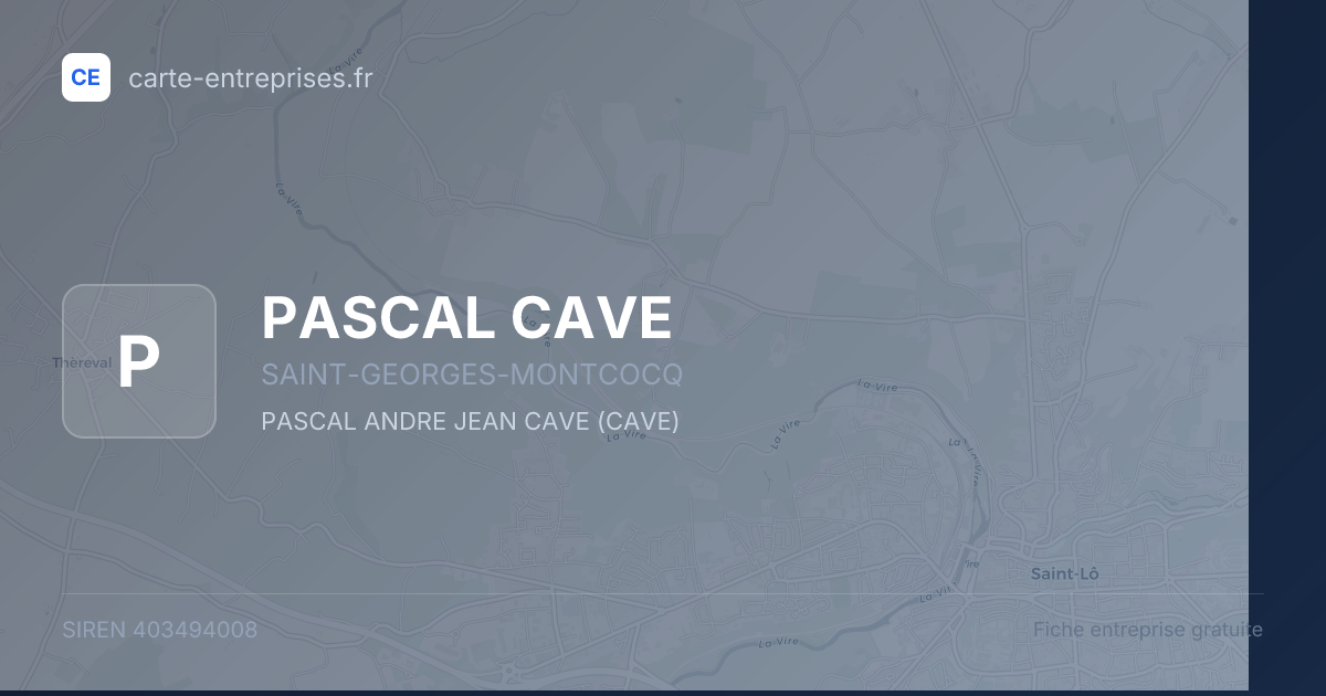 PASCAL CAVE — 403494008 — fiche entreprise