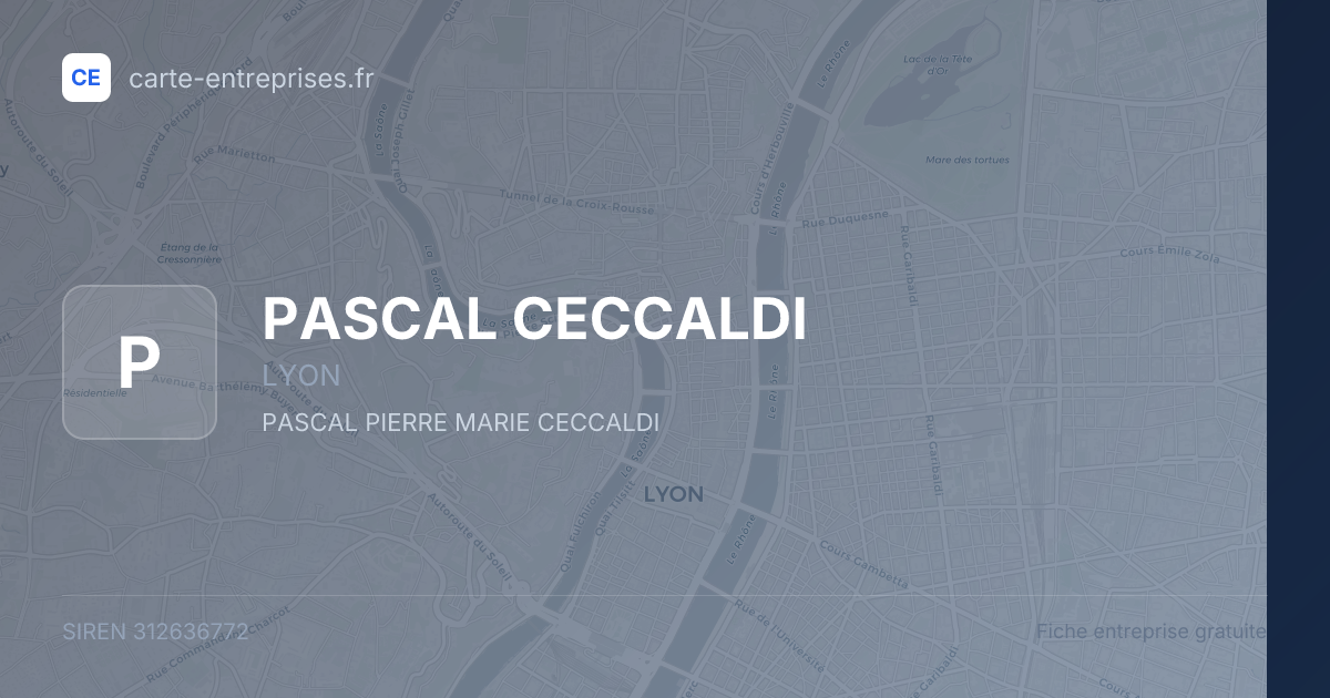 PASCAL CECCALDI — 312636772 — fiche entreprise