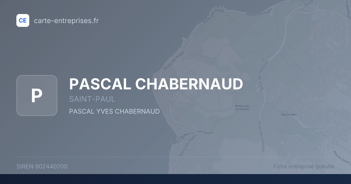 PASCAL CHABERNAUD — 902440700 — fiche entreprise