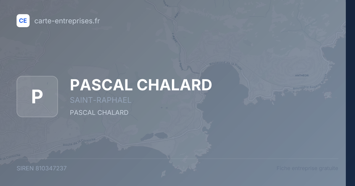 PASCAL CHALARD — 810347237 — fiche entreprise