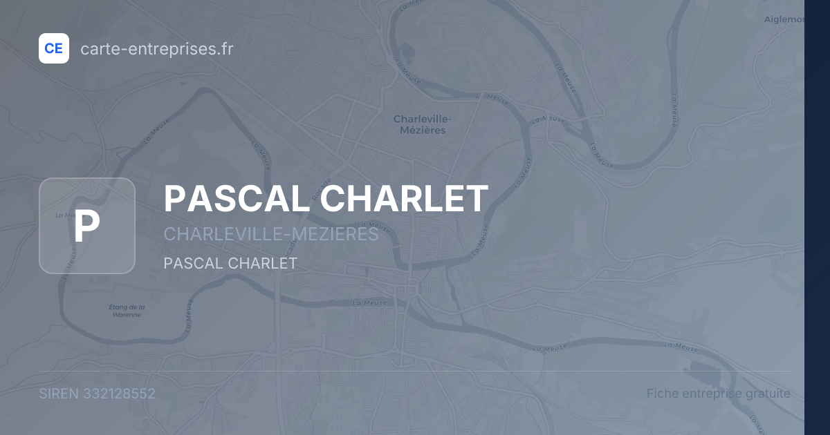 PASCAL CHARLET — 332128552 — fiche entreprise