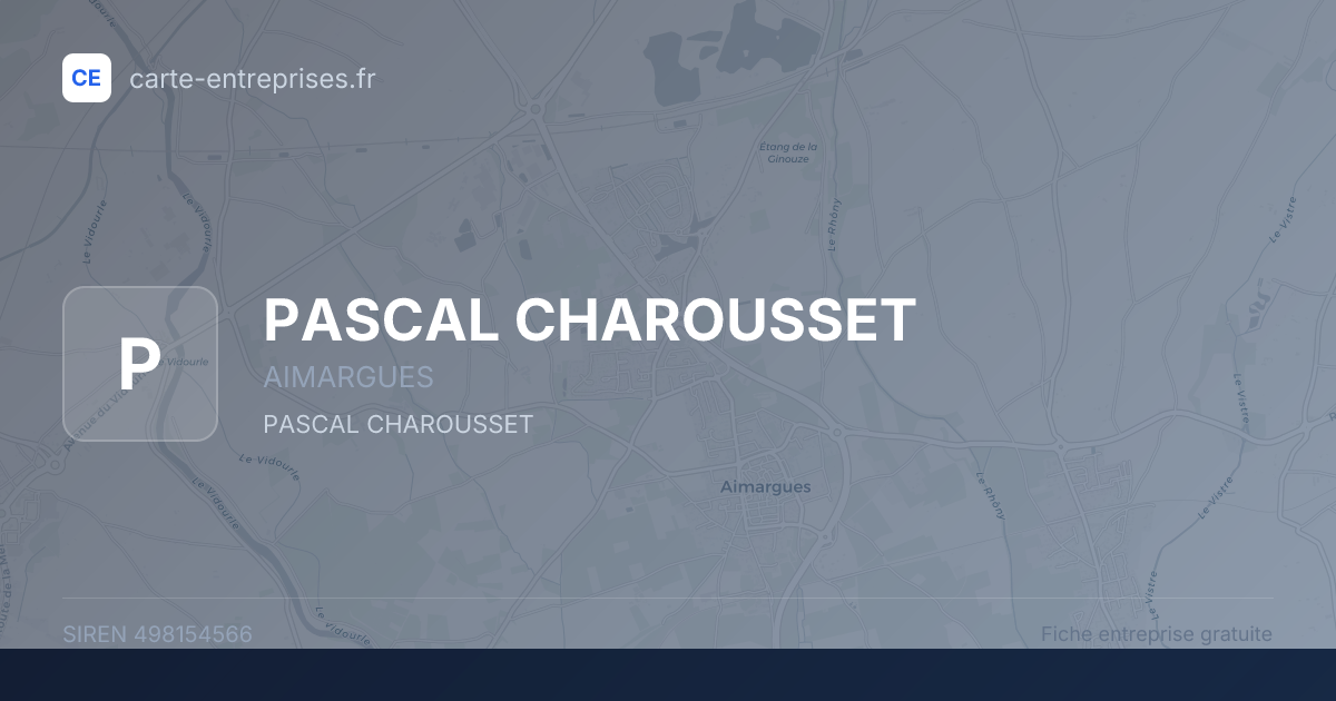 PASCAL CHAROUSSET — 498154566 — fiche entreprise