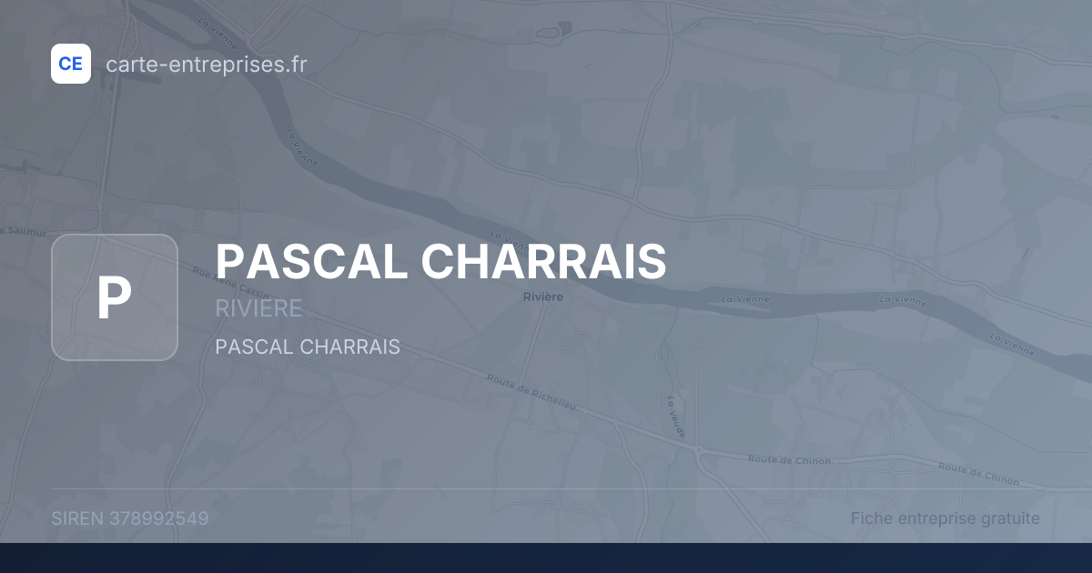 PASCAL CHARRAIS — 378992549 — fiche entreprise