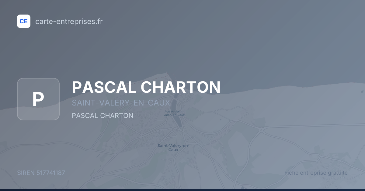 PASCAL CHARTON — 517741187 — fiche entreprise