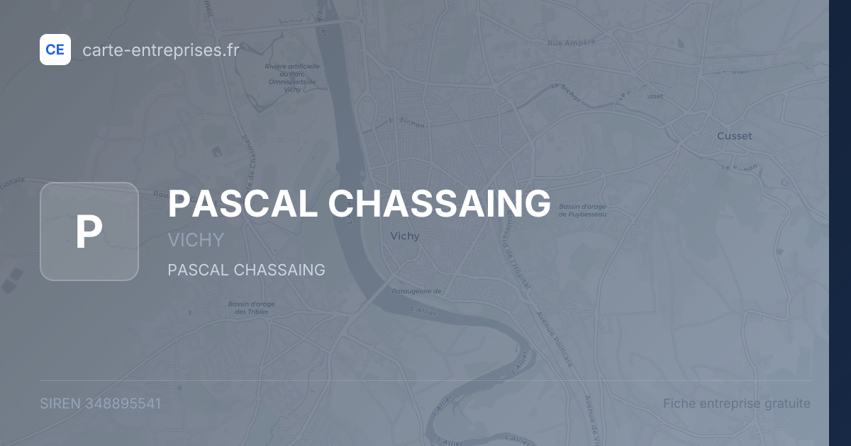 PASCAL CHASSAING — 348895541 — fiche entreprise