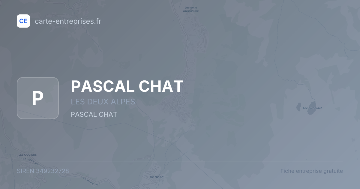 PASCAL CHAT — 349232728 — fiche entreprise