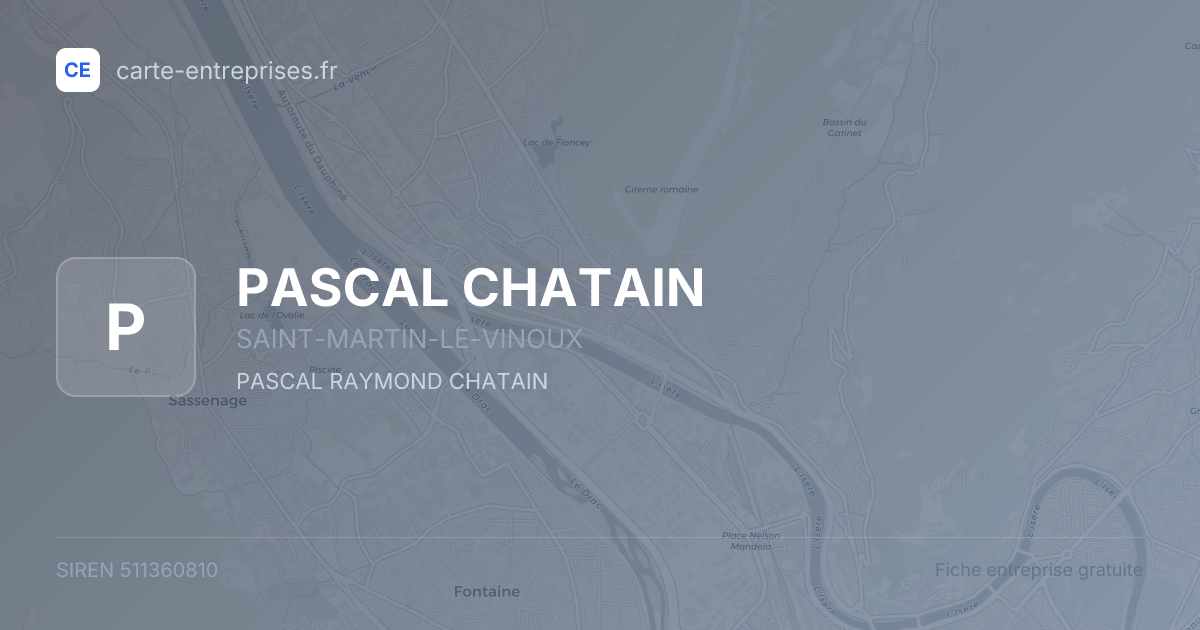 PASCAL CHATAIN — 511360810 — fiche entreprise