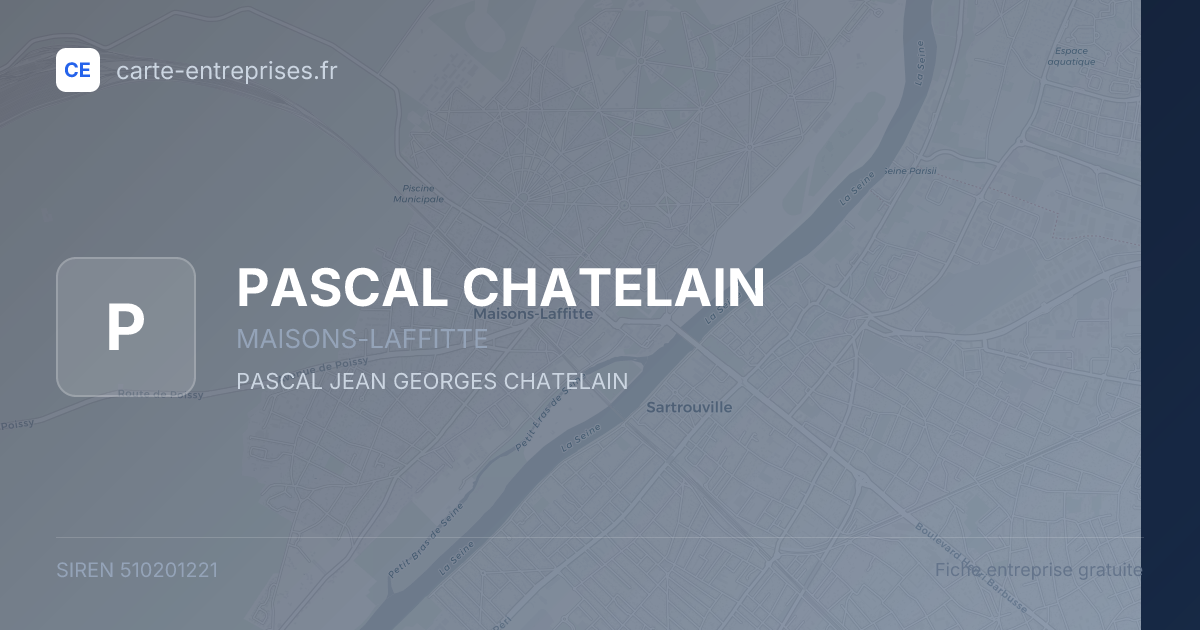 PASCAL CHATELAIN — 510201221 — fiche entreprise