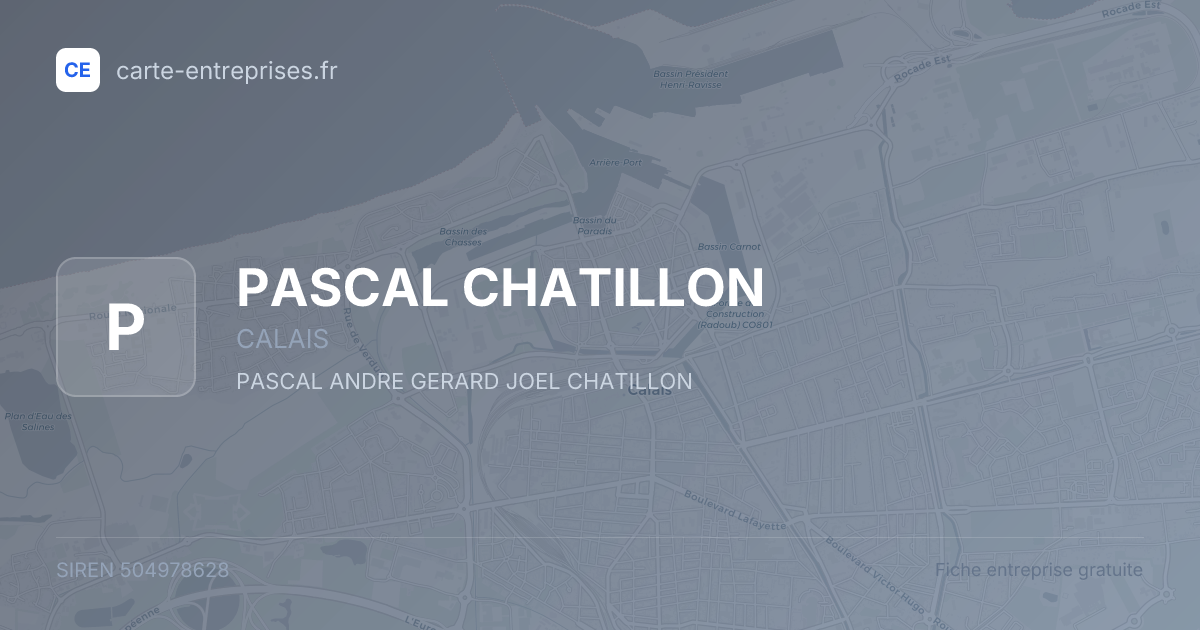 PASCAL CHATILLON — 504978628 — fiche entreprise